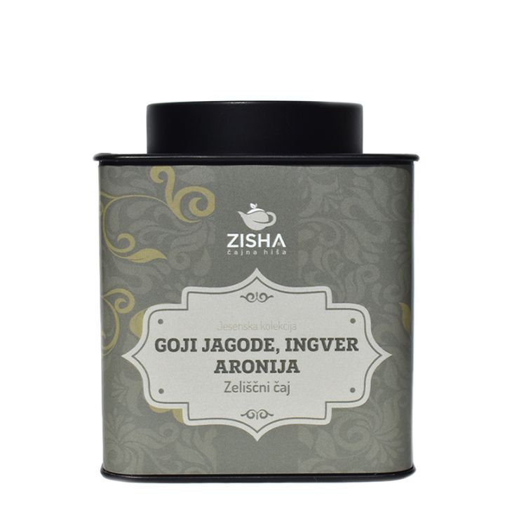 Zeliščni čaj Goji jagode Ingver Aronija v kvadratni šatulji