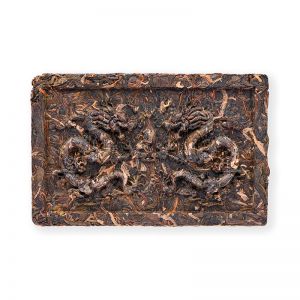 China pu'erh double dragons beeng cha - sheng 120g