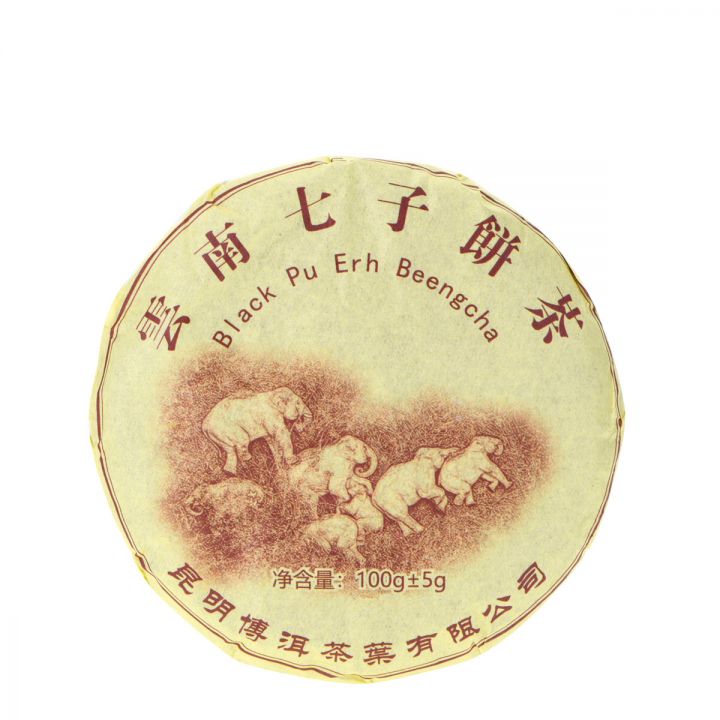 China Pu'erh Black Elephant Beeng Cha - shou