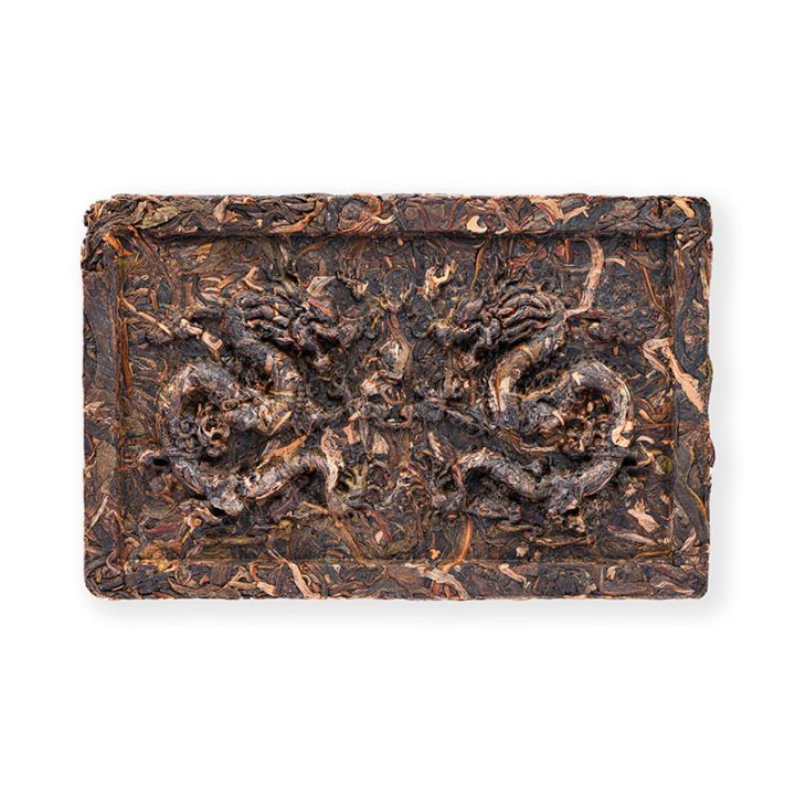 China pu'erh double dragons beeng cha - sheng 120g