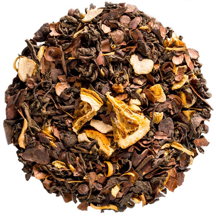 Aromatizirani pu'erh čaj Pu'erh čokolada naranča
