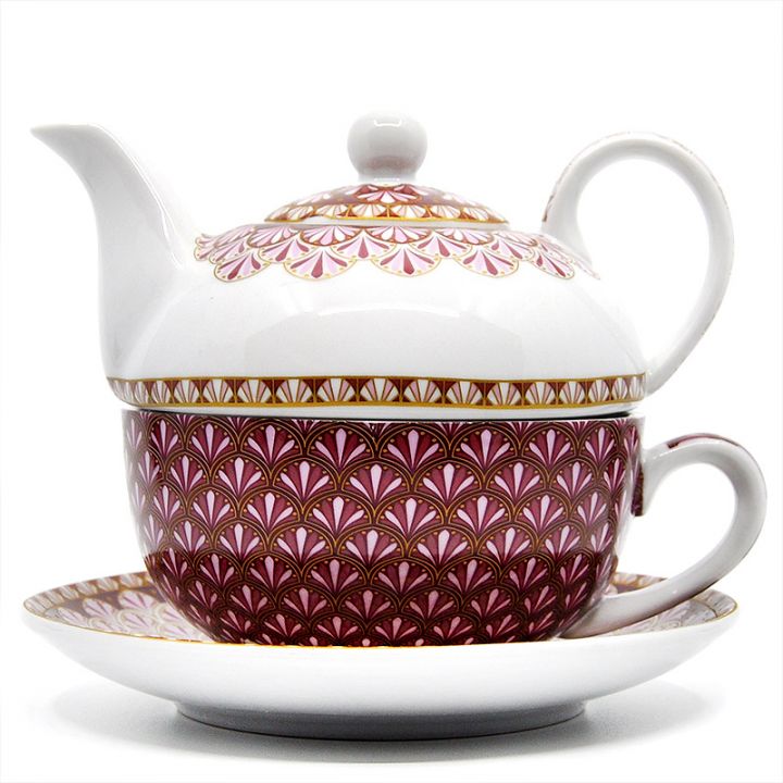 Čajni set Tea for one Atmosphere Red