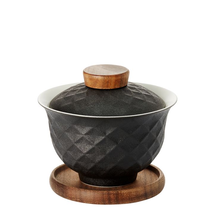 Gaiwan od porculana Menja Crn