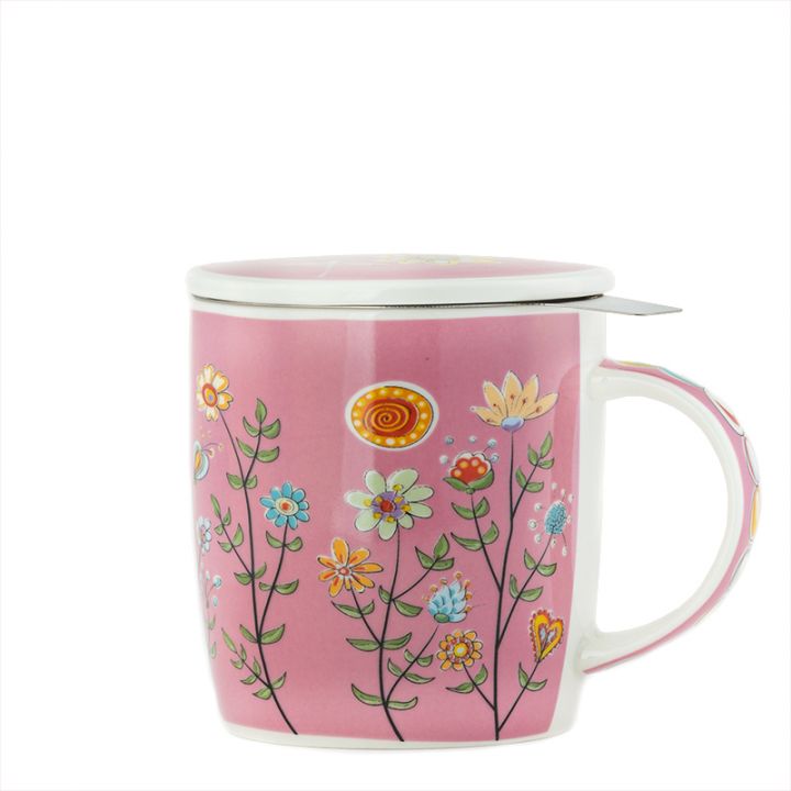 Šalica za čaj od porculana Flower zapremine 320ml