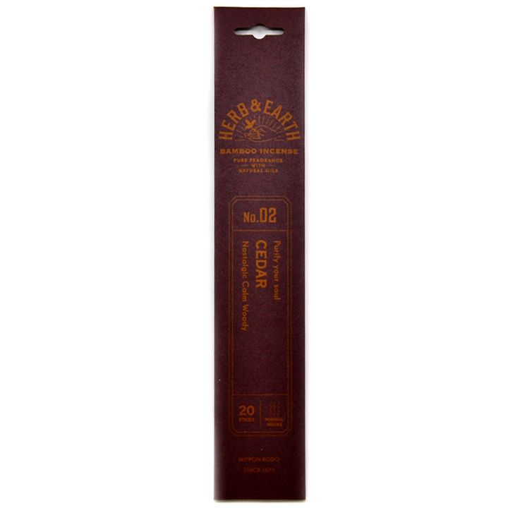 Japonske dišeče palčke Herb&Earth Cedar